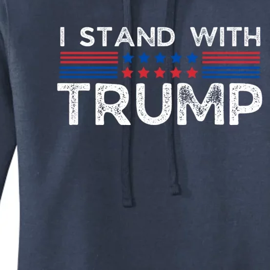 I Stand With President Trump Women's Pullover Hoodie