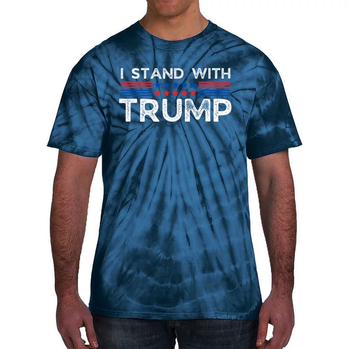 I Stand With President Trump Tie-Dye T-Shirt