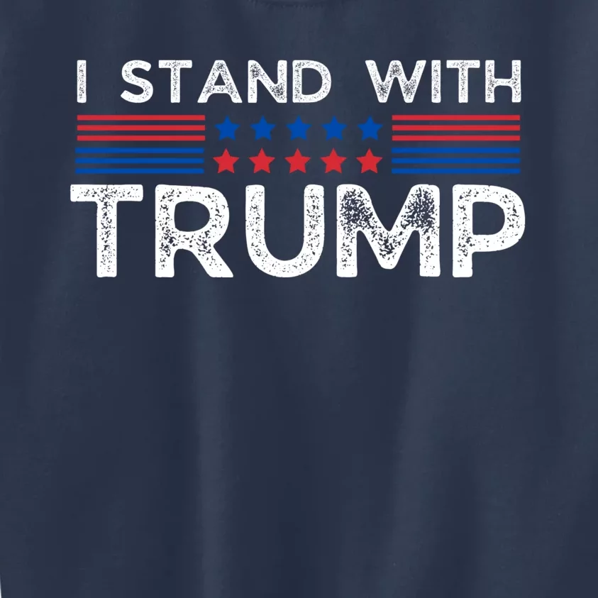 I Stand With President Trump Kids Sweatshirt