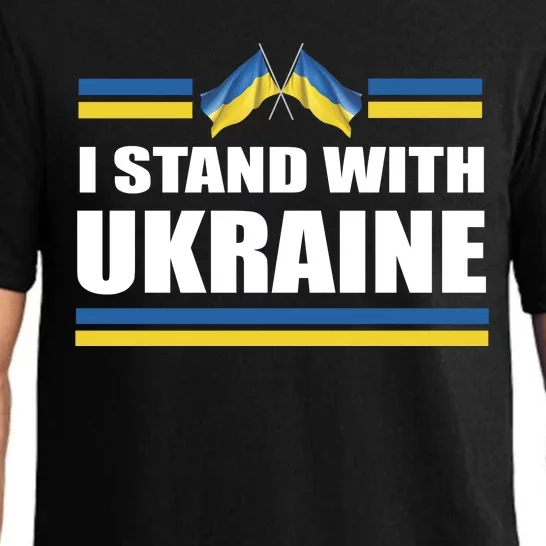 I Stand With Ukraine Ukrainian Flags Pajama Set