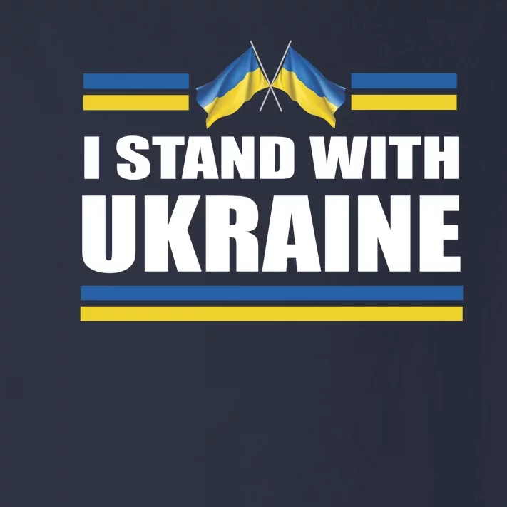 I Stand With Ukraine Ukrainian Flags Toddler Long Sleeve Shirt