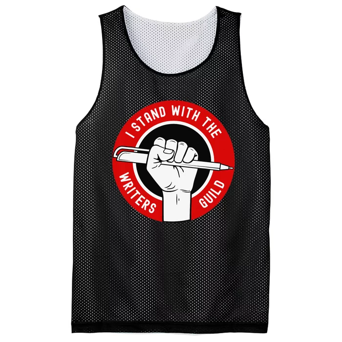 I stand with the writers guild of america WGA Mesh Reversible Basketball Jersey Tank