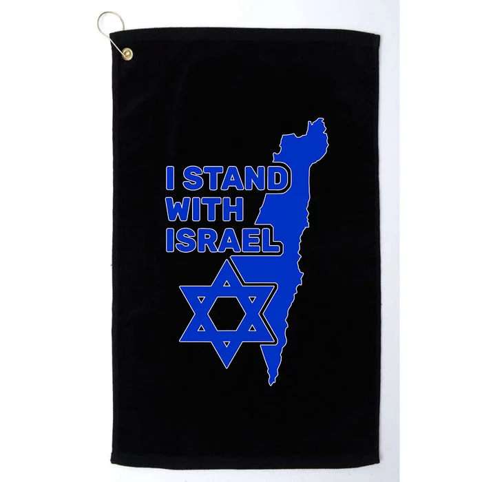 I Stand With Israel Support Israel Love Israeli Brotherhood Platinum Collection Golf Towel