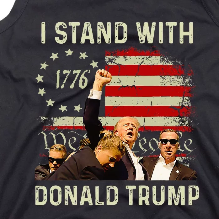 I Stand With Trump Funny Trump 2024 Tank Top