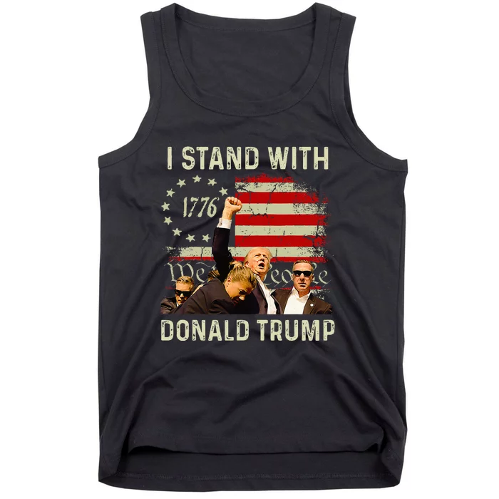 I Stand With Trump Funny Trump 2024 Tank Top