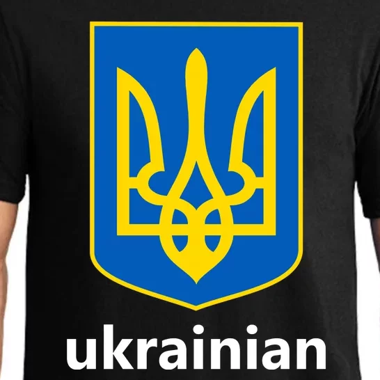 I Stand With Ukraine USA Support Ukrainian Pride Trident Pajama Set