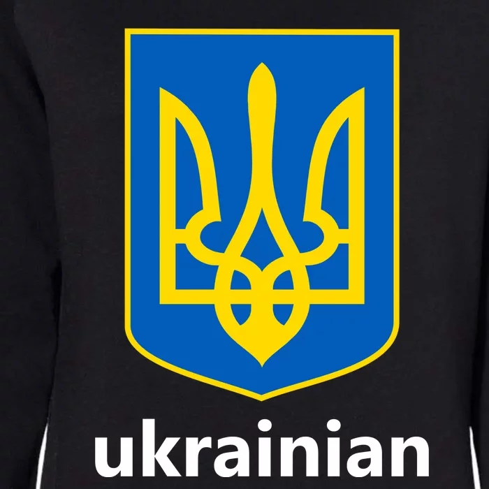 I Stand With Ukraine USA Support Ukrainian Pride Trident Womens California Wash Sweatshirt