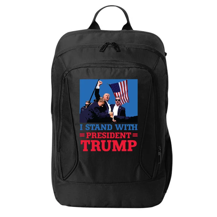 I Stand With President Trump After The Shooting At His Rally City Backpack