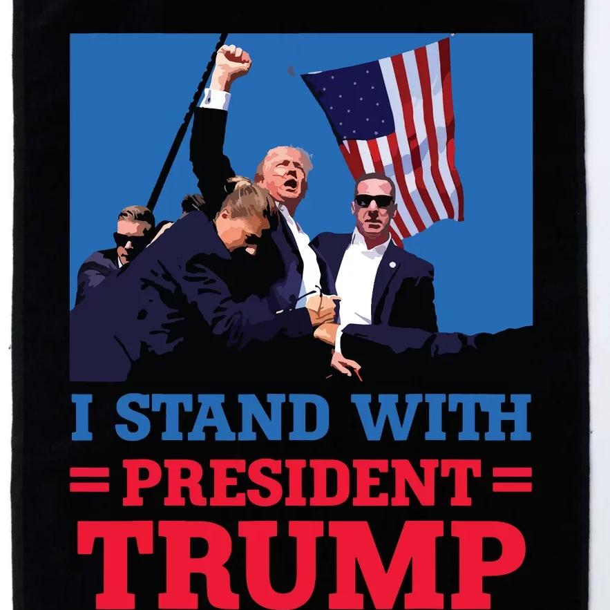 I Stand With President Trump After The Shooting At His Rally Platinum Collection Golf Towel