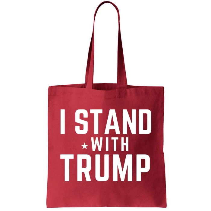 I Stand With Trump Tote Bag