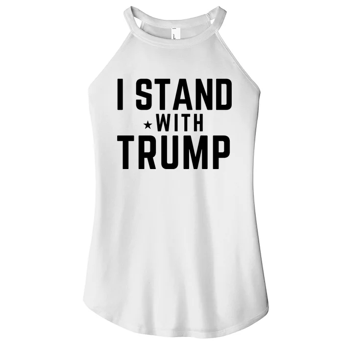 I Stand With Trump Women’s Perfect Tri Rocker Tank