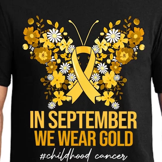 In September We Wear Gold Childhood Cancer Pajama Set