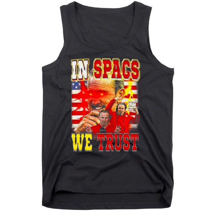 In Spags We Trust Coach Football Fan Tank Top