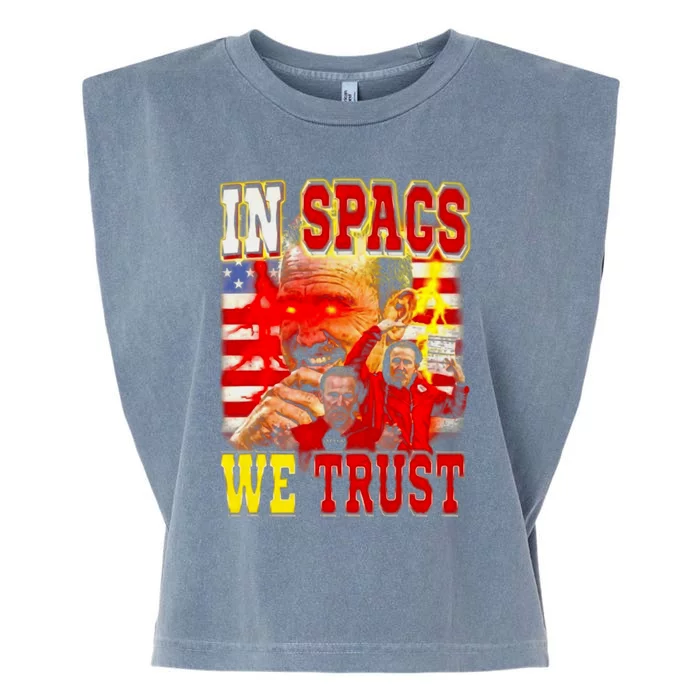 In Spags We Trust Coach Football Fan Garment-Dyed Women's Muscle Tee