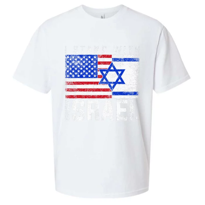 I Stand With Israel Sueded Cloud Jersey T-Shirt