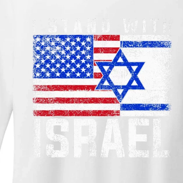 I Stand With Israel Womens CVC Long Sleeve Shirt