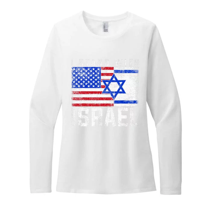 I Stand With Israel Womens CVC Long Sleeve Shirt