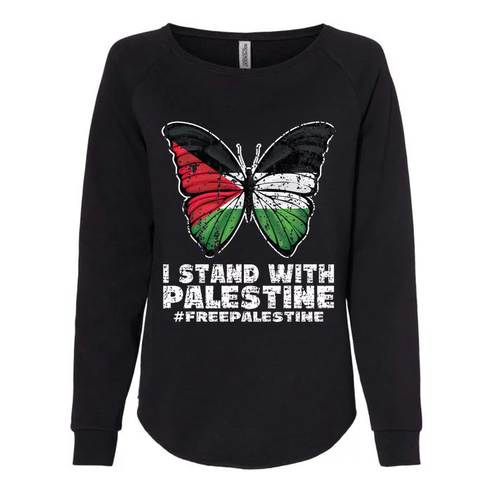 I Stand With Palestine For Their Freedom Free Palestine Womens California Wash Sweatshirt