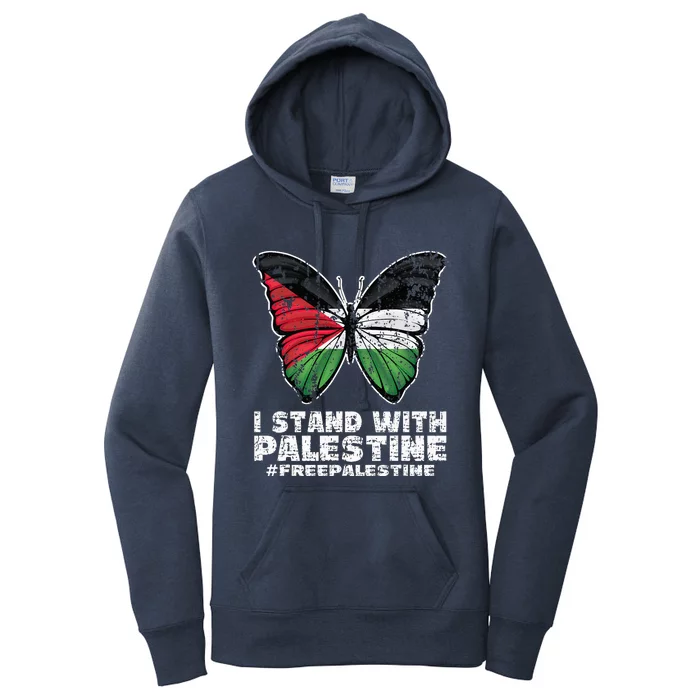 I Stand With Palestine For Their Freedom Free Palestine Women's Pullover Hoodie