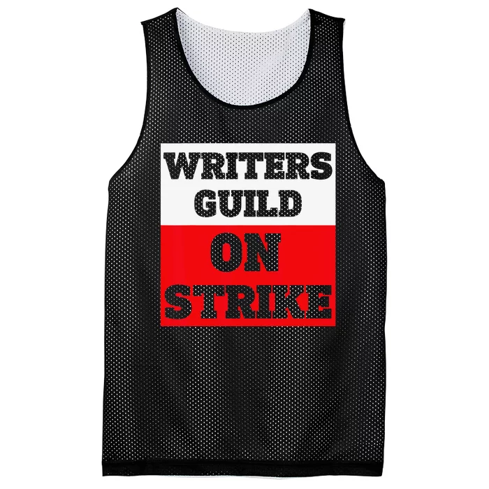 I Stand With Writers Guild Of America Mesh Reversible Basketball Jersey Tank