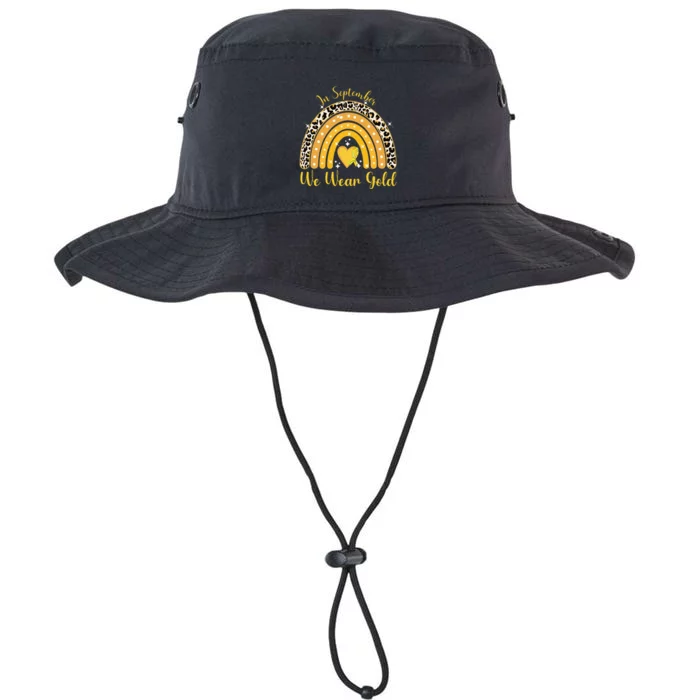 In September We Wear Gold Childhood Cancer Awareness Legacy Cool Fit Booney Bucket Hat