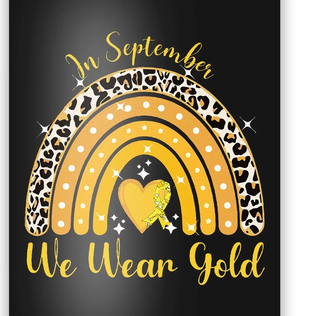 In September We Wear Gold Childhood Cancer Awareness Poster