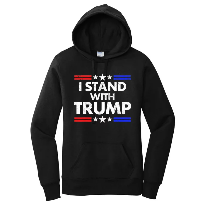 I Stand With Trump Support Free Trump Women's Pullover Hoodie