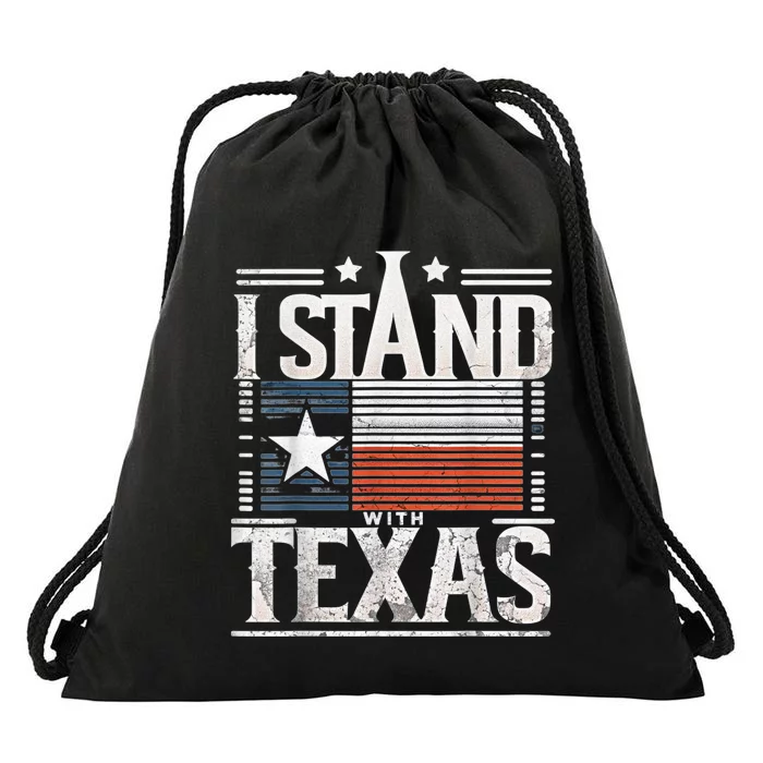 I Stand With Texas Scotus Drawstring Bag