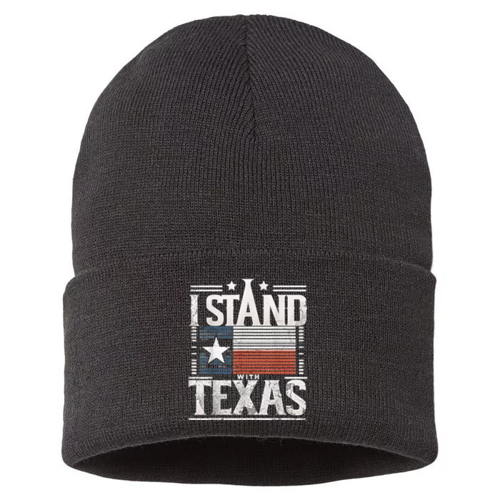 I Stand With Texas Scotus Sustainable Knit Beanie