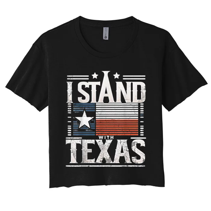 I Stand With Texas Scotus Women's Crop Top Tee