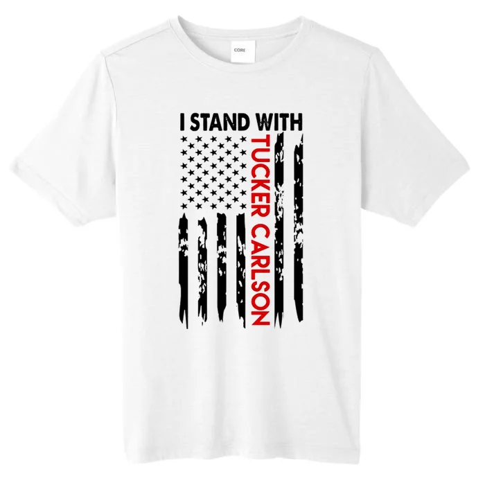 I Stand With Tucker Carlson Design ChromaSoft Performance T-Shirt