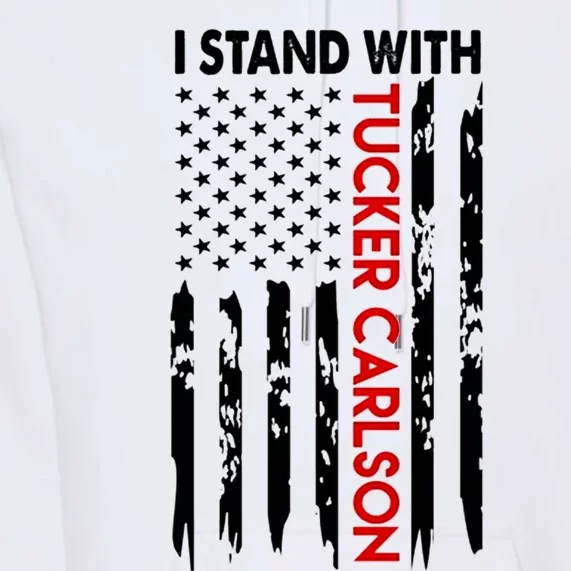 I Stand With Tucker Carlson Design Premium Hoodie