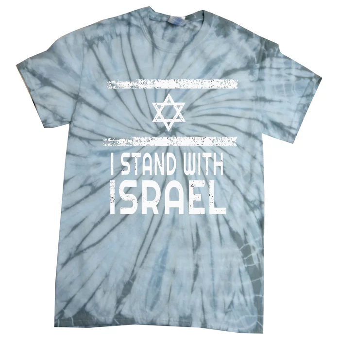 I Stand With Israel Tie-Dye T-Shirt