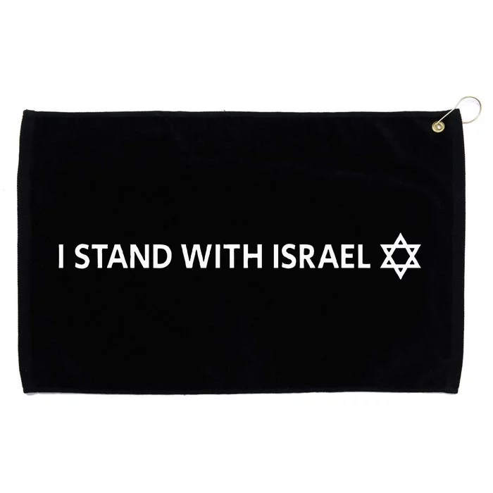 I Stand With Israel Israeli Flag Jewish Star Of David Grommeted Golf Towel