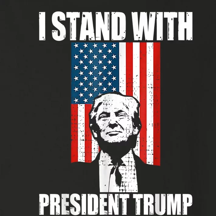 I Stand With President Trump MaraLago Trump Support Toddler Long Sleeve Shirt