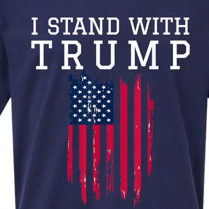 I Stand With Trump Pro Trump Supporter Sueded Cloud Jersey T-Shirt