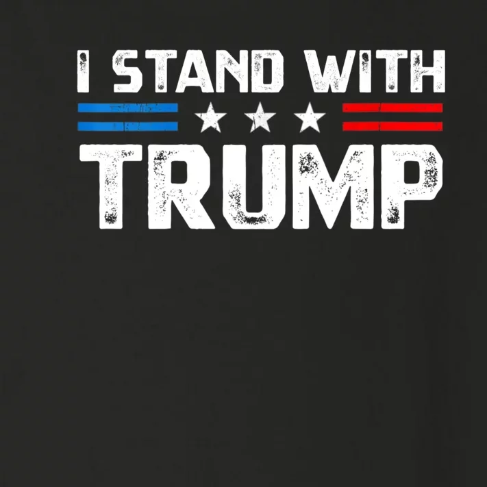 I Stand With President Trump MaraLago Trump Support Toddler Long Sleeve Shirt