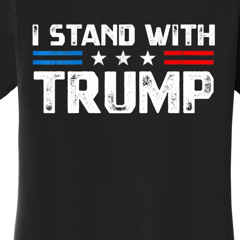 I Stand With President Trump MaraLago Trump Support Women's T-Shirt