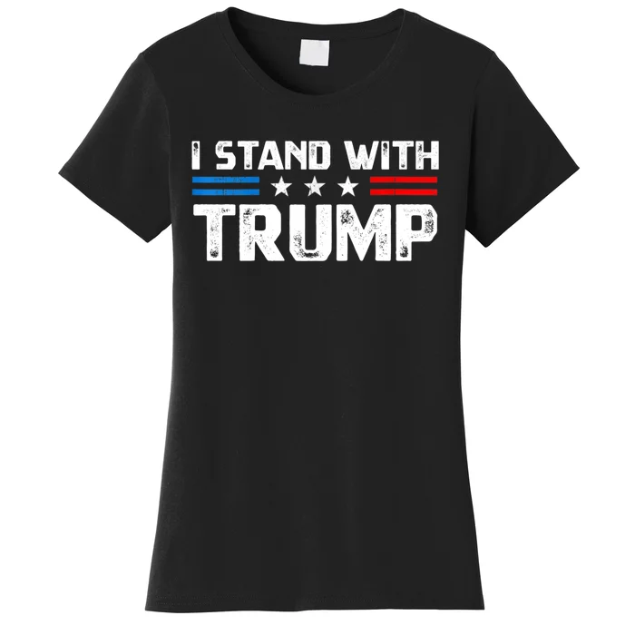 I Stand With President Trump MaraLago Trump Support Women's T-Shirt