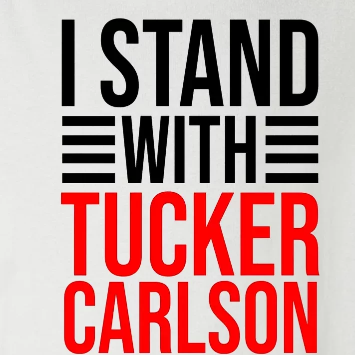 I Stand With Tucker Carlson Funny Toddler Long Sleeve Shirt