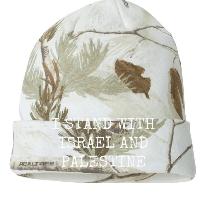 I STAND WITH ISRAEL AND PALESTINE Kati - 12in Camo Beanie