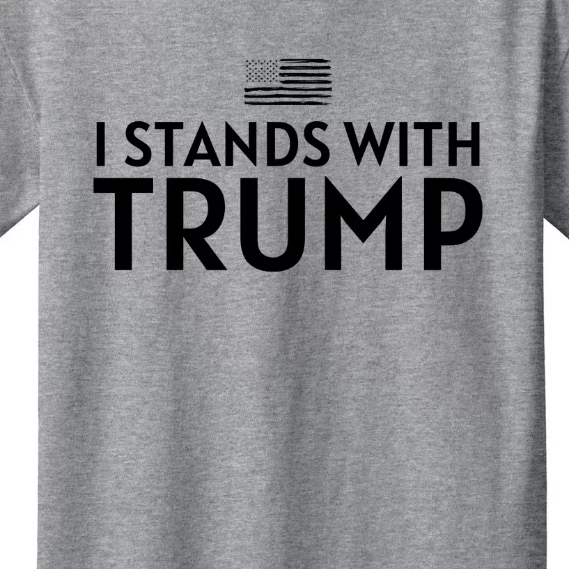 I Stands With Trump Kids T-Shirt