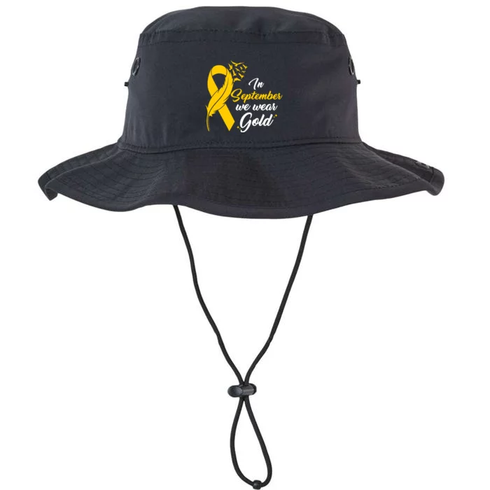 In September We Wear Gold Childhood Cancer Awareness Legacy Cool Fit Booney Bucket Hat