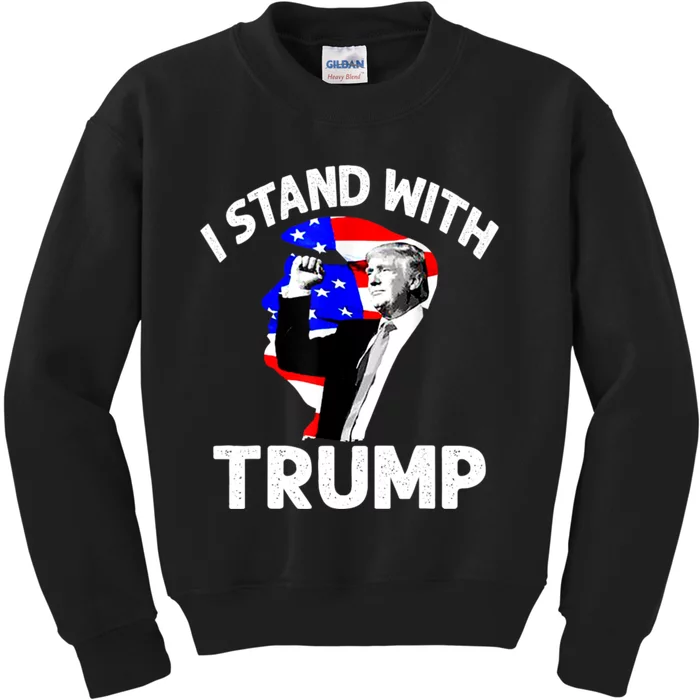 I Stand With President Trump MaraLago Trump Support Kids Sweatshirt