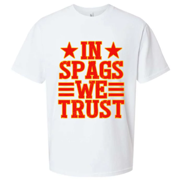 In Spags We Trust Trending Design Sueded Cloud Jersey T-Shirt