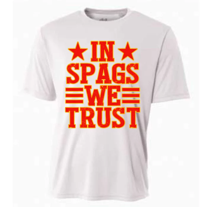 In Spags We Trust Trending Design Cooling Performance Crew T-Shirt