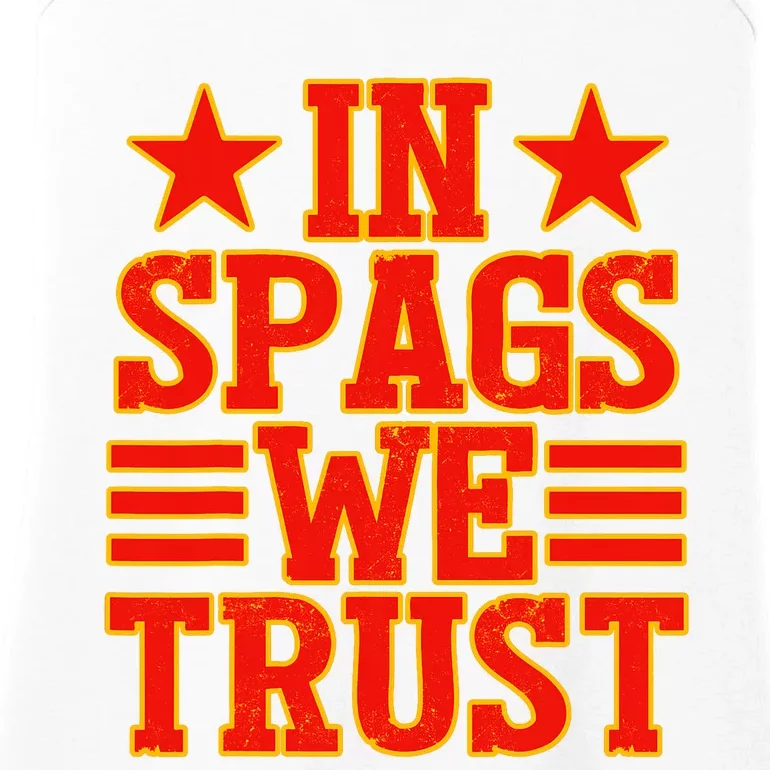 In Spags We Trust Trending Design Ladies Essential Tank