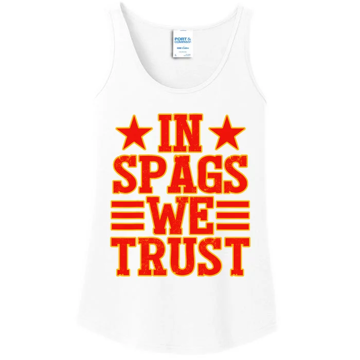 In Spags We Trust Trending Design Ladies Essential Tank