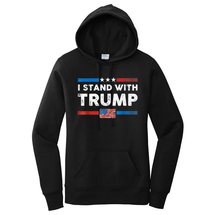 I Stand With President Trump MaraLago Trump Support Women's Pullover Hoodie