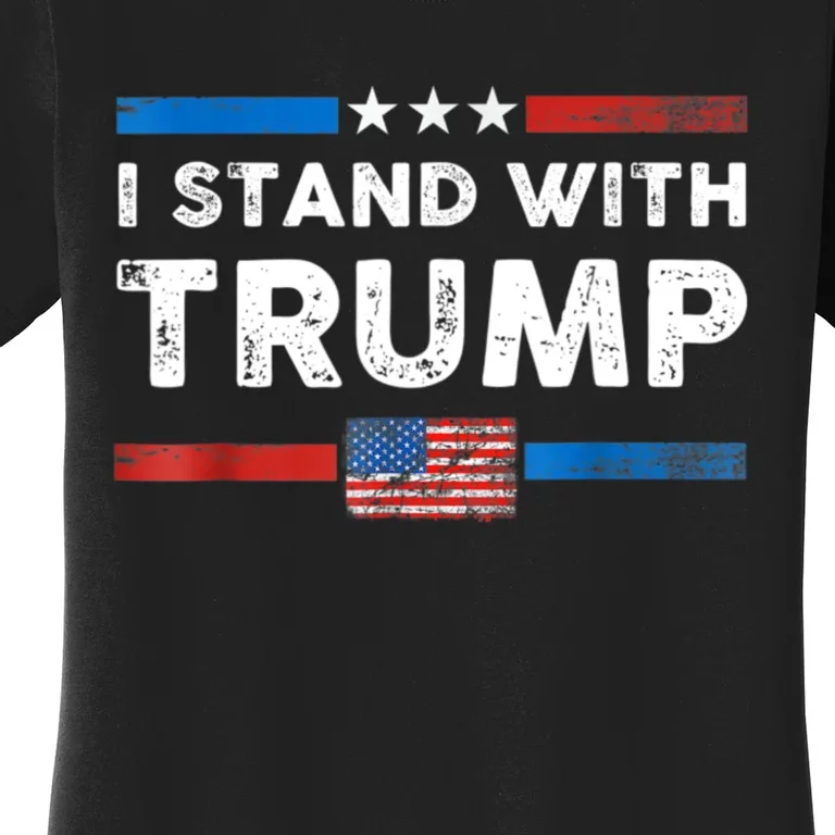 I Stand With President Trump MaraLago Trump Support Women's T-Shirt